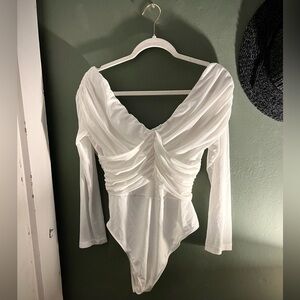 Off the shoulder body suit